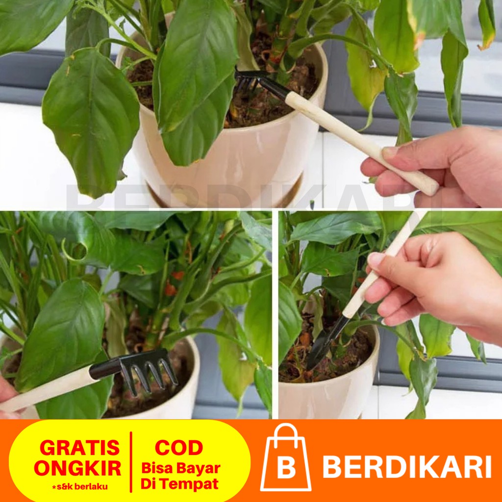 Alat Berkebun 3 in 1 / Sekop Mini / Cangkul Mini