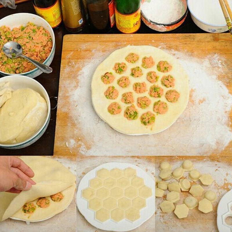 Mi.more Cetakan Pangsit Pembuat Pangsit Ravioli Aluminium Cetakan Pangsit Pelmeni Dengan Rolling Membuat Kue Pangsit 37 Lubang