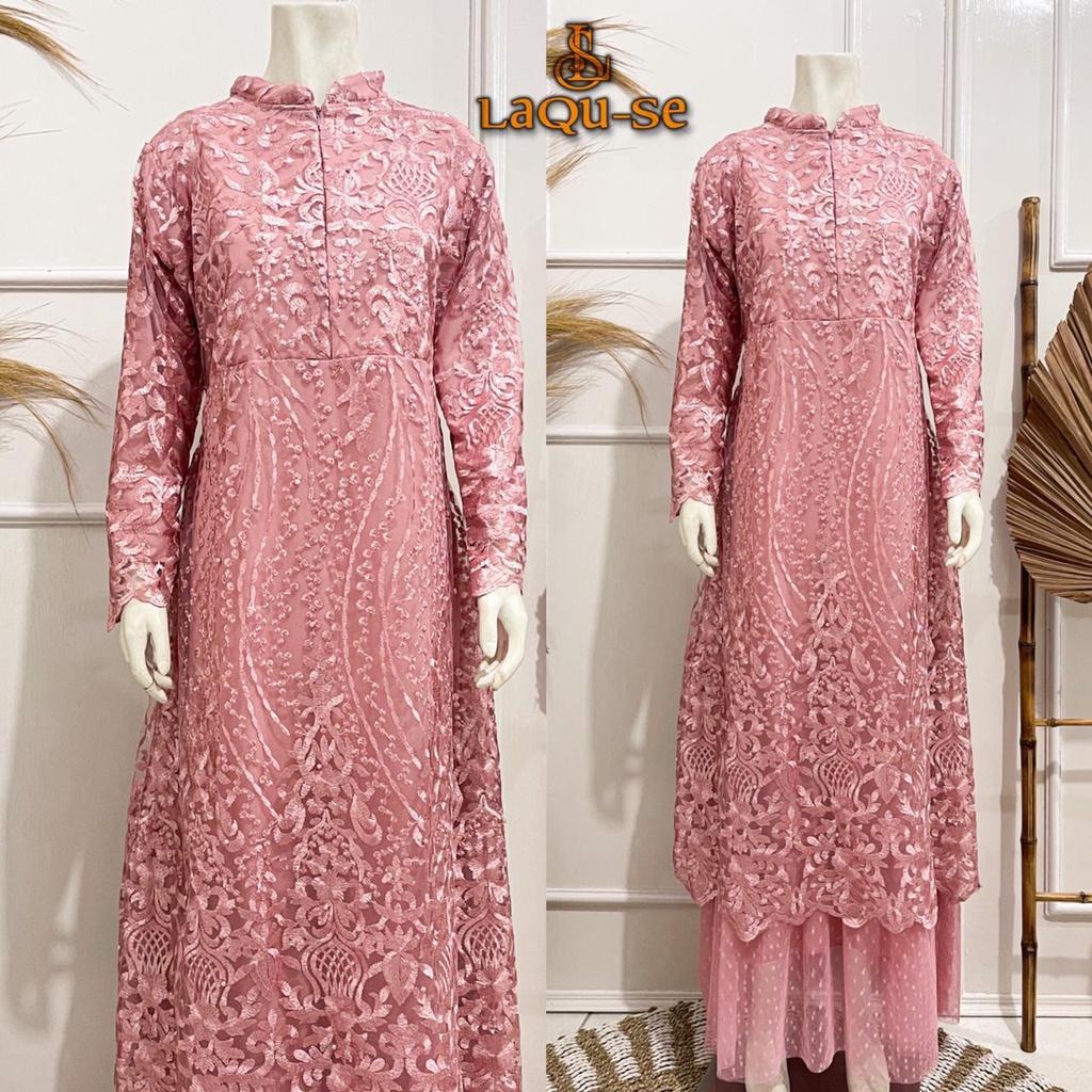 Gamis Dress Kebaya Modern Tutu Tille Pesta Kondangan Lamaran Wisuda Kekinian Baju Pesta