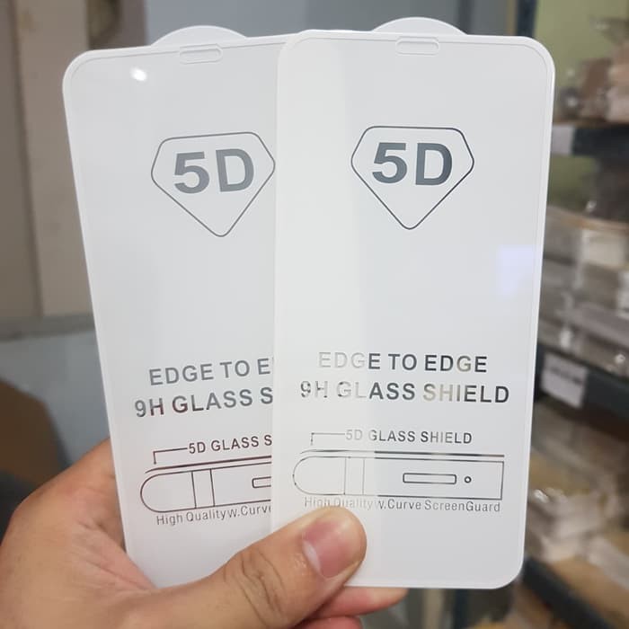 TEMPERED GLASS FULL LEM 6D IPHONE X IPHONE XS - BLACK WHITE