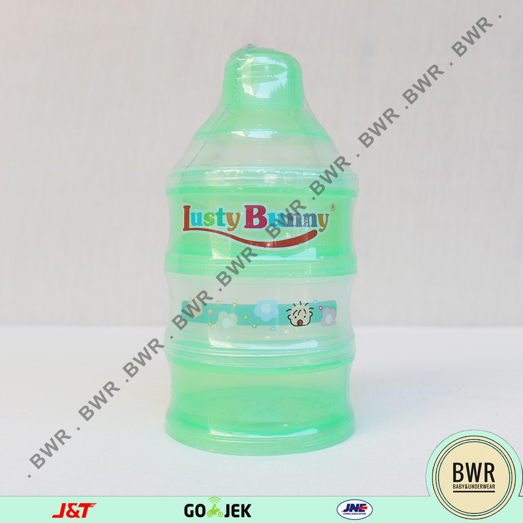 KONTAINER SUSUN LUSTY BUNNY | Tempat Susu Bubuk Bayi LB - 1522 Bwr