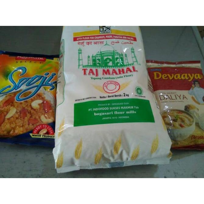 

Tepung Gandum (Atta Flour) 2 kg - Taj Mahal