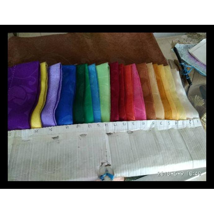 Gorden Smocring Minimalis Serat Polos / Gorden Pintu Jendela Blackout - Kuning Muda Kode 1070