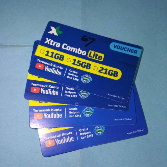 Voucher Data XL 11 Gb, 15 Gb, 21Gb