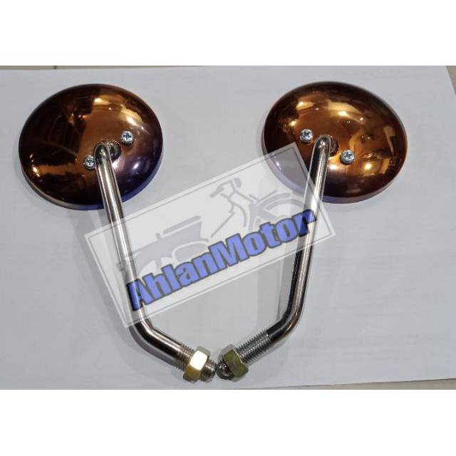 Spion Bulst Panjang Gold Seris /Spion Bulat Kaca Datar /Spion Bulat HONDA /Spion Murah bulat Honda