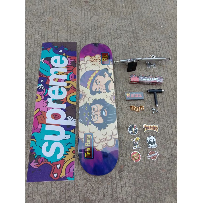 Bantalan GRIZZLY GRIPTAPE MOB GRIPTAPE Desain Santa Cruz ZERO BAKER FILP DEATHWISH Untuk skateboard SPITFIRE