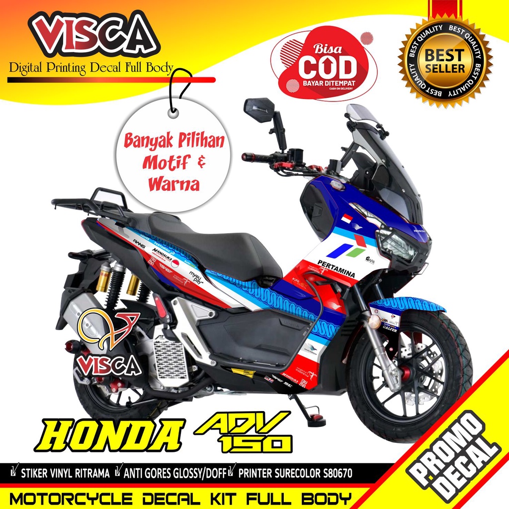 Decal Adv 150 Full Body Stiker Adv 150 Full Body Stiker Motor Honda Adv 150 Full Body Decal Hologram