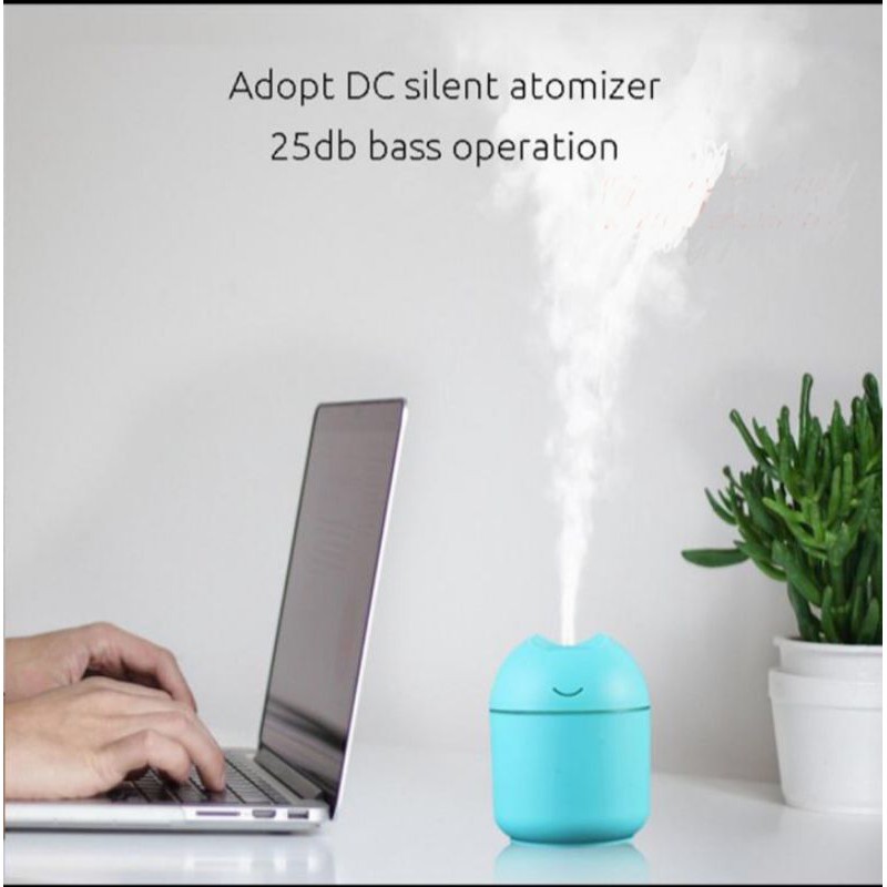 Humidifier 200 ML Diffuser Portable Pelembab dan Penjernih Udara