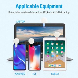 Lampu Selfie LED Mini Portable Bentuk Cincin Jepit untuk