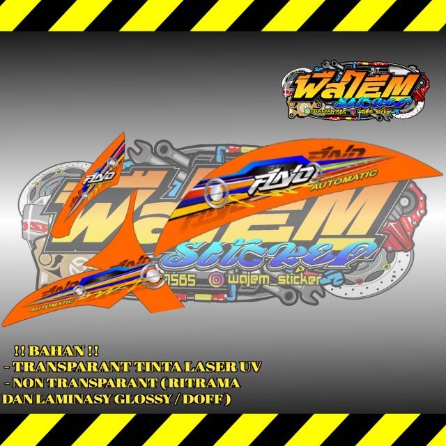 STRIPING TRANSPARAN FINO INJEKSI 125