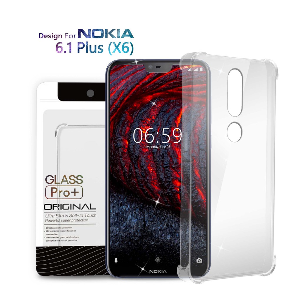 Premium Soft Case Nokia 6 1 Plus Nokia X6 Anti Crack Glass Pro Shopee Indonesia