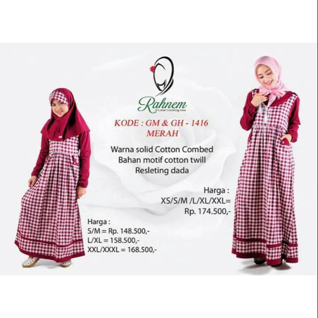Gamis Couple Rahnem GM 1416 dan GH 1416