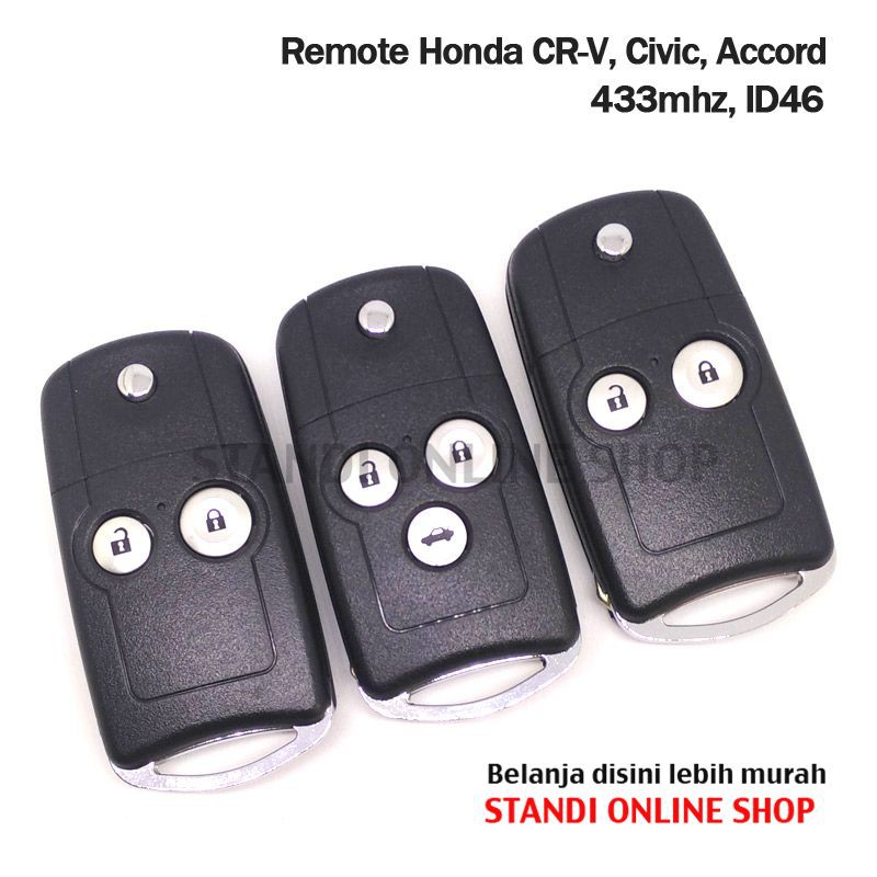 Remote Kunci Chip Transponder Remote PCB Honda CR-V Accord