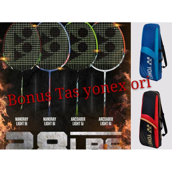 Raket Bulutangis Yonex Bonus Tas Ori Siap Pakai