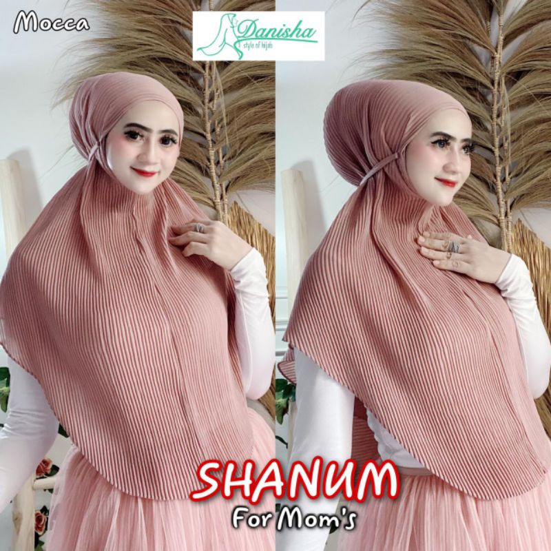 Jilbab Shanum for Moms Maryam Plisket Ori Danisha Hijab