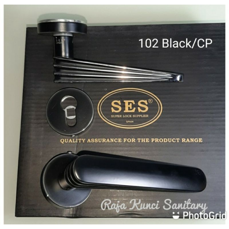 Handle Pintu Roses SES Spain Black Series/Gagang Pintu/Pegangan Pintu Hitam/Black