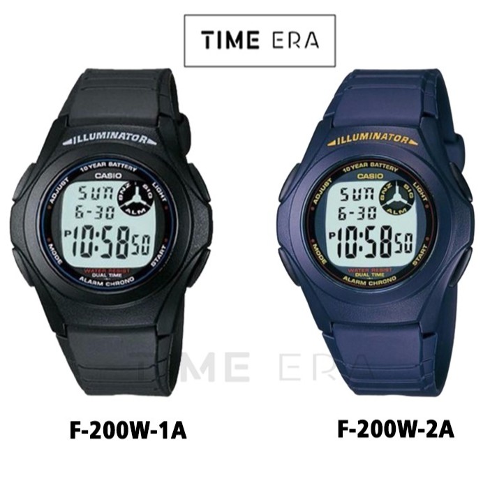 Casio Original F-200W / F200W Jam Tangan Pria - Digital - Karet