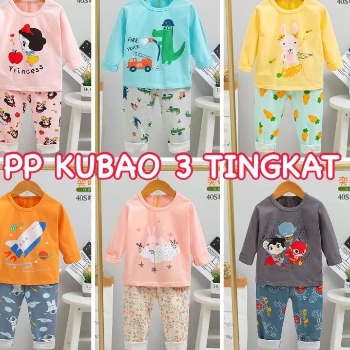 ✲ PP KUBAO KECIL SEDANG BESAR - GROSIR 3 PCS SETELAN PREMIUM 0-9 THN ✦