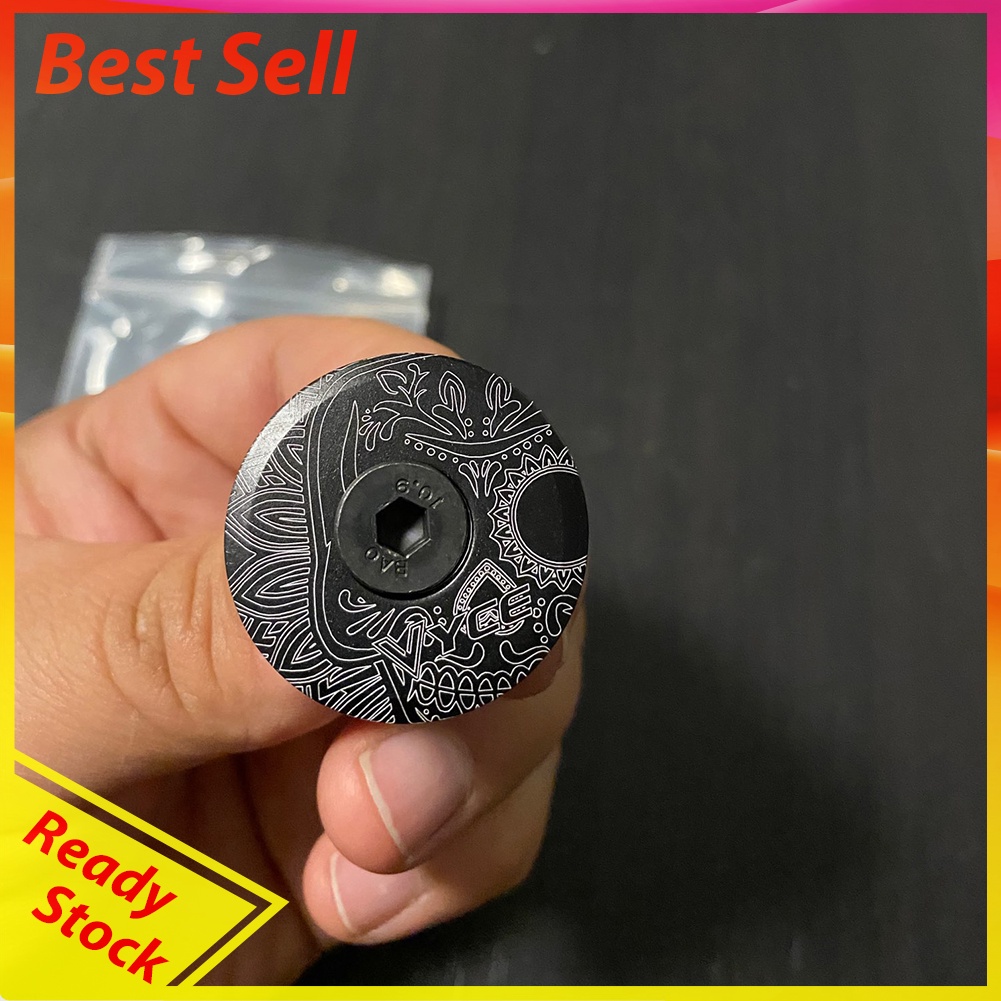 MTB Road Bike Stem Top Cap with Screw 28.6mm Tube Fork Headset Bowl Cover
