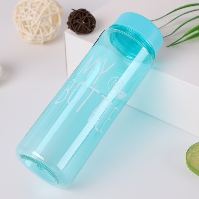 BOTOL MINUM MY BOTTLE WARNA BPA FREE BULAT 500ML ANTI PECAH + SARUNG PUTIH