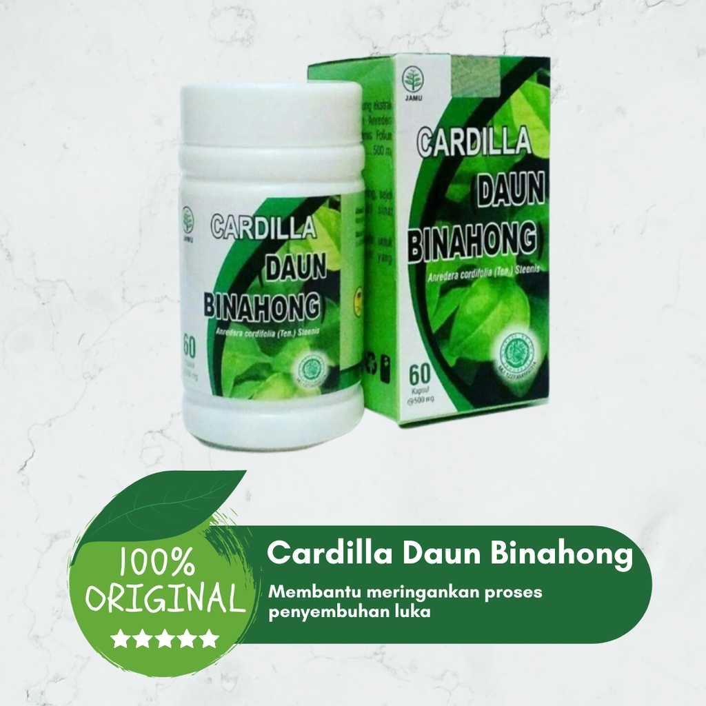 

Kapsul Cardilla Al-Ghuroba Ekstrak Daun Binahong 500Mg