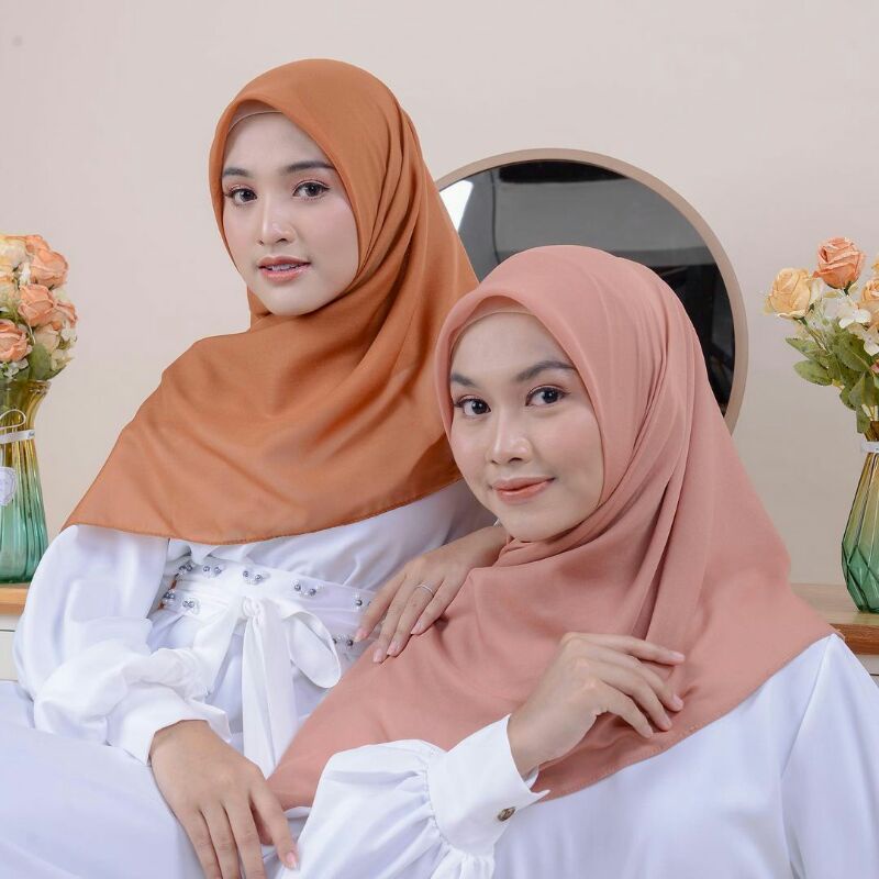 Jilbab Paris Premium Voal // Hijab Paris //Reisha Square || Premium // Segi Empat Paris Polos // Kat