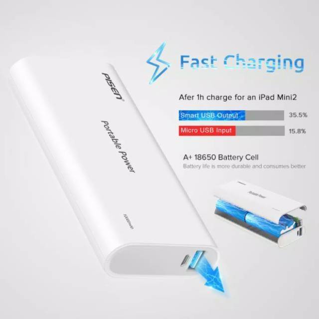 PISEN LED powerbank 10000mAh ORIGINAL