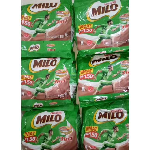 

milo sachet malaysia isi 18stik