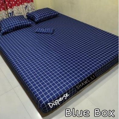 SPREI AESTHETIC MOTIF KOTAK UKURAN KING SIZE 180X200