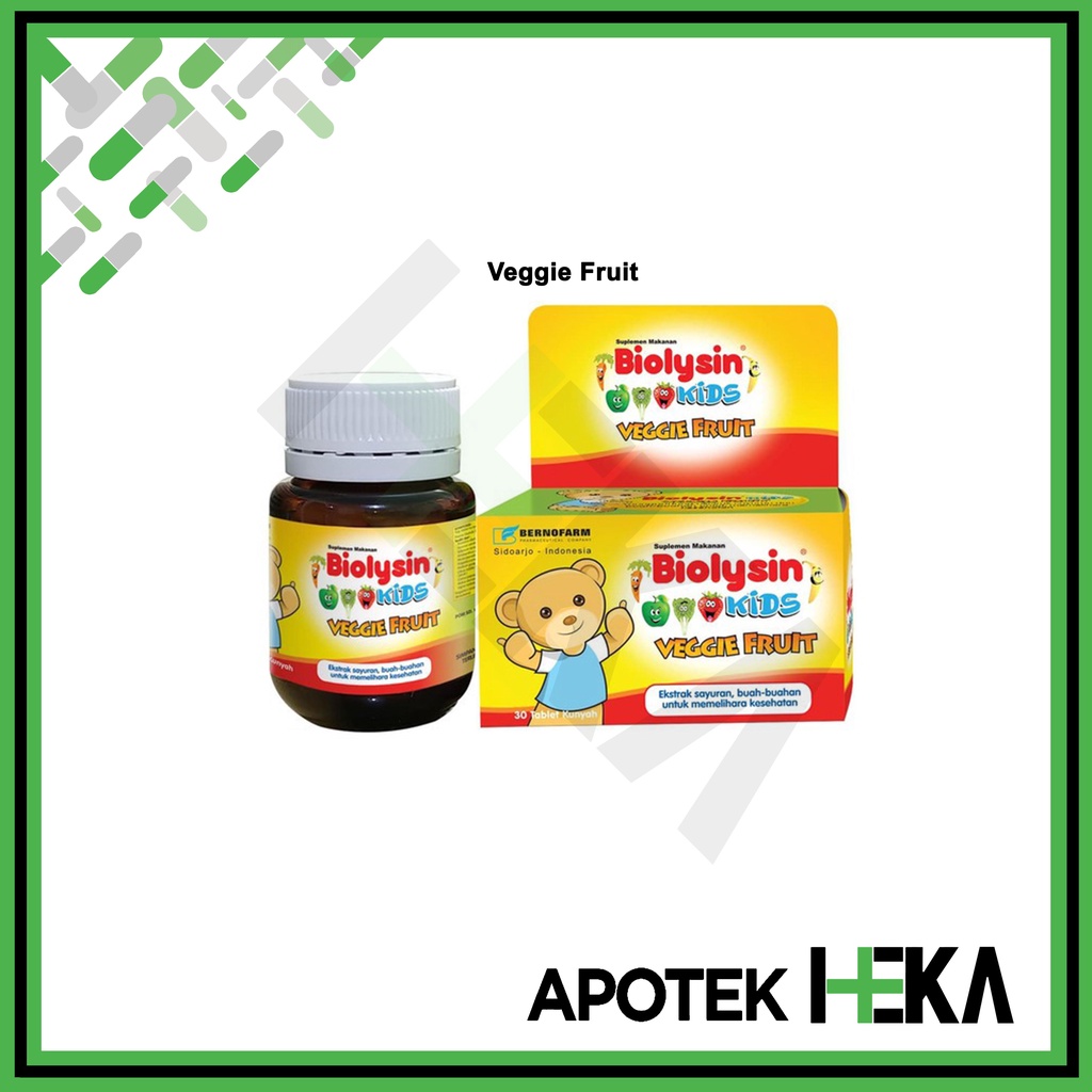 Biolysin Kids Botol 30 Tablet Kunyah - Multivitamin Anak (SEMARANG)