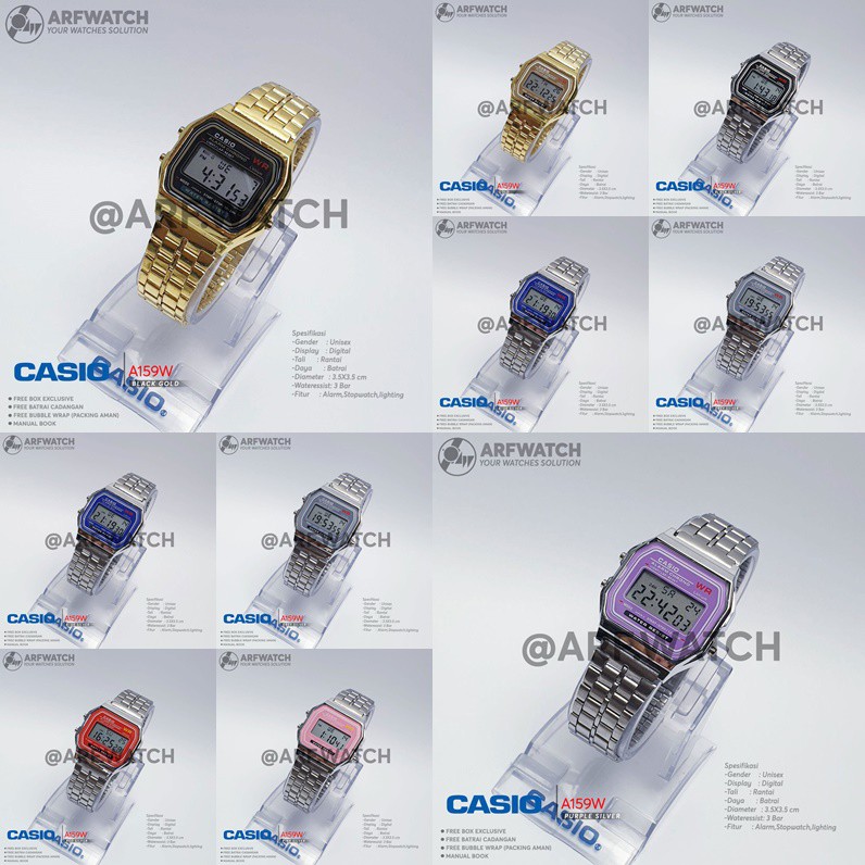 JC-A159 Jamtangan Digital Casio A159W | Casio