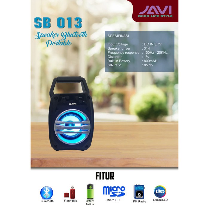 Speaker Portable Bluetooth Javi SB-013