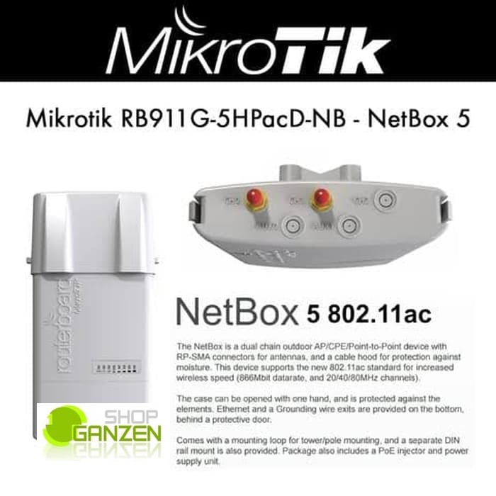 Mikrotik RB911G-5HPacD-NB / Netbox5 / Netbox 5