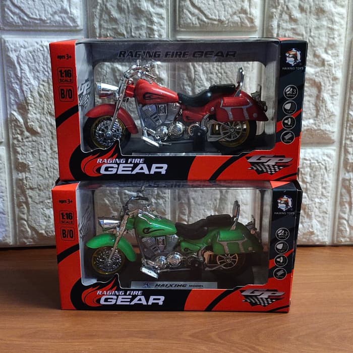 GROSIR - DIECAST HARLEY DAVIDSON MODIFIKASI RACING FIRE
