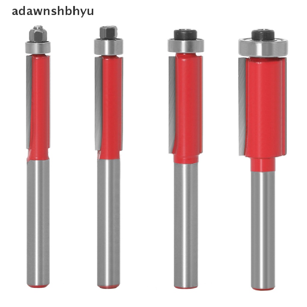 Adawnshbhyu 6mm 1/4&quot; Shank Flush Trim Router Bits End Mill Untuk Kayu Dipanjangkan Trimming Cutt