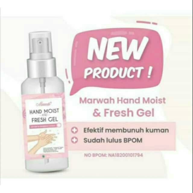 MARWAH HAND SANITIZER 60 ML HABISKAN  STOK BURUAN