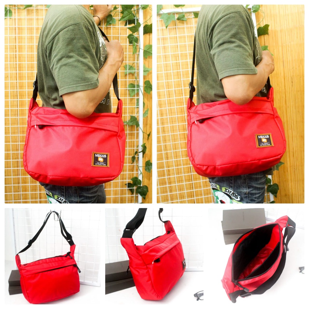 Tas Selempang Anti Air Murah Slempang Waterproof Pria Wanita Sling Bag Parasut Cowok Tas Bahu Keren