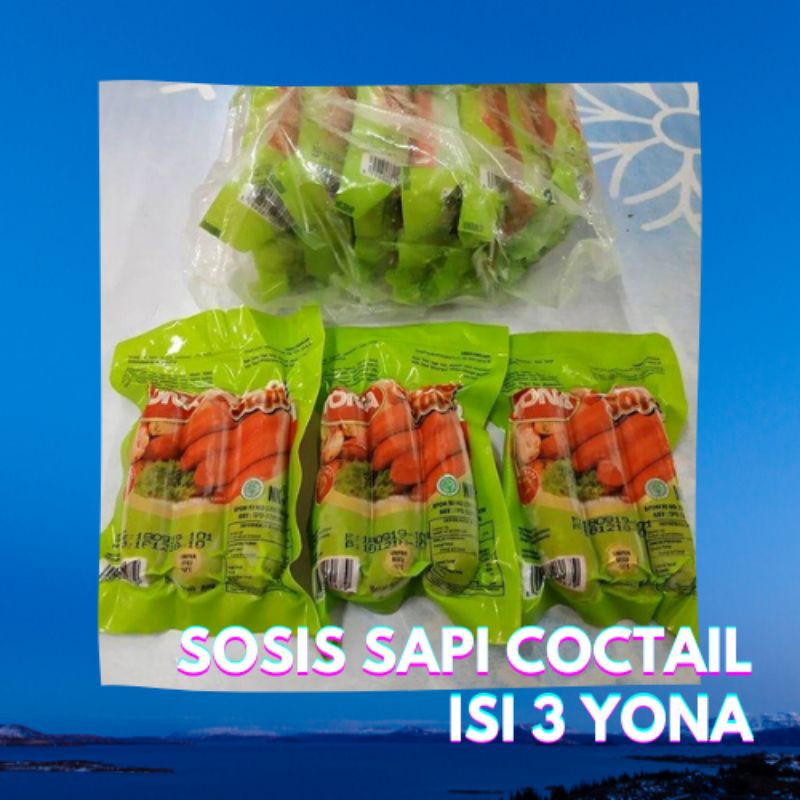 

Sosis Daging Sapi Coctail Isi 3 Yona