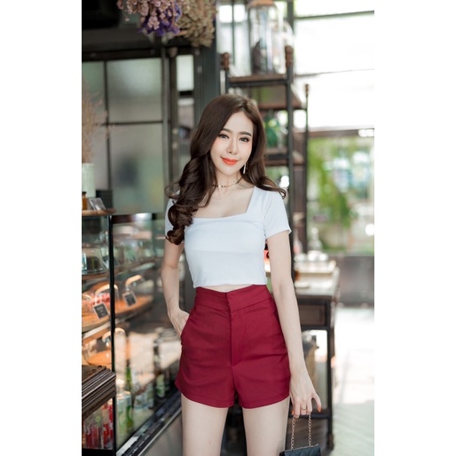 CELANA PENDEK TON BEWRY SLETING DEPAN IMPORT BANGKOK/HOTPAND HIGHWAIST TERMURAH IMPORT (CLBRY012)