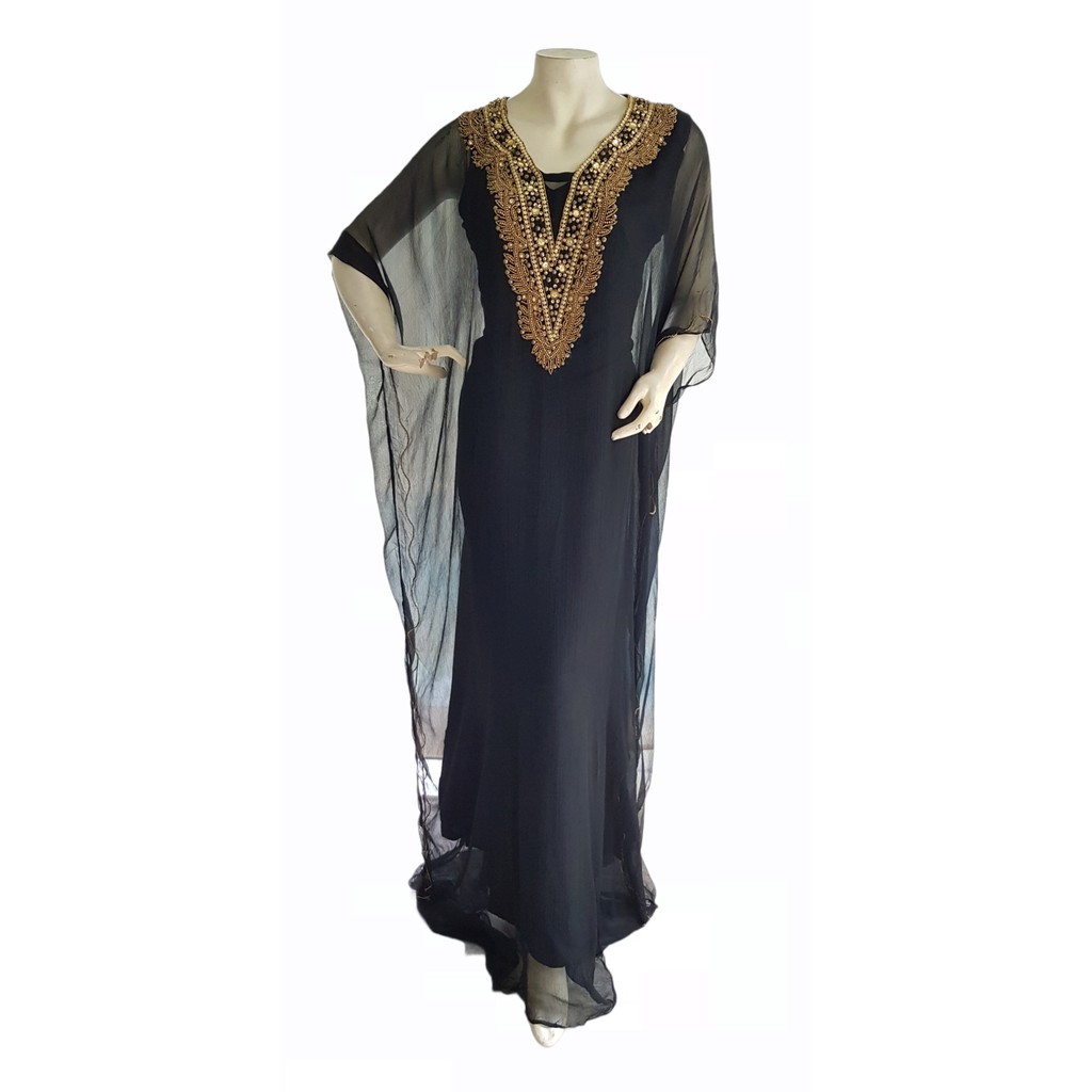 Kaftan India / Kaftan Import / Kaftan Mewah / Kaftan Hitam