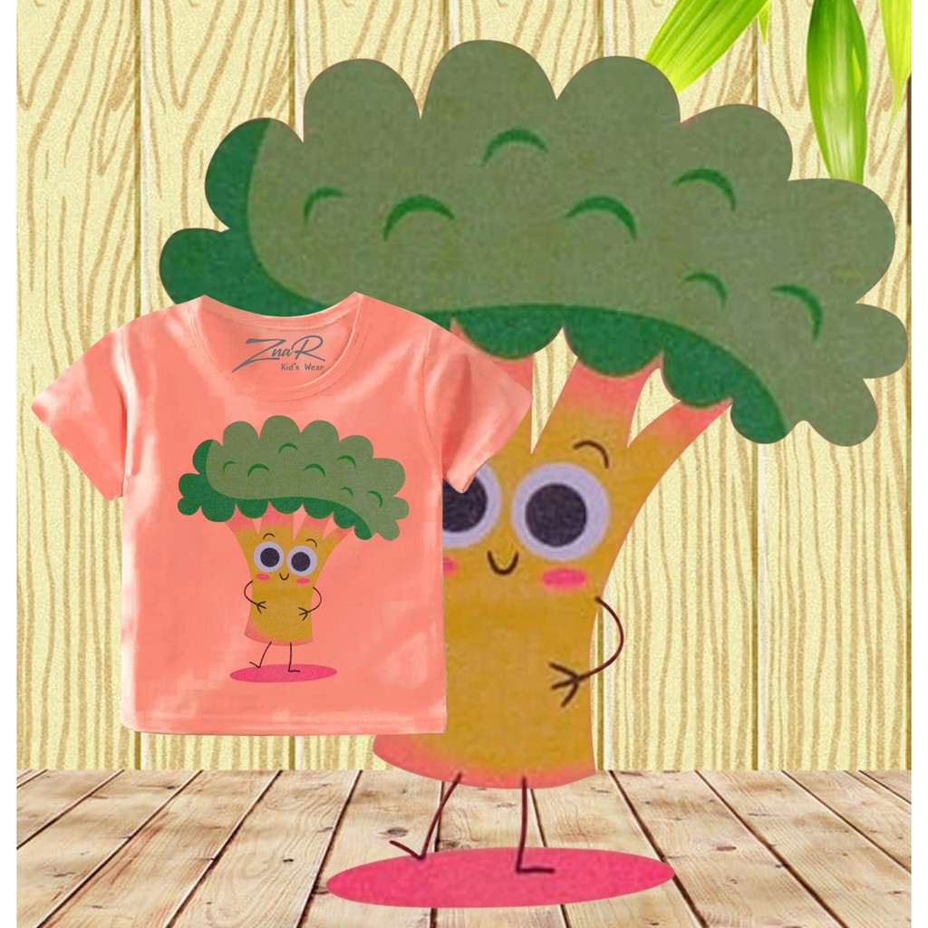 ZNAR - baju kaos bayi - anak / kaos anak-anak 0-5 tahun Brokoli