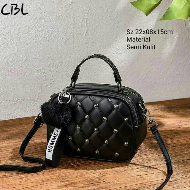 Sling bag cbl stud mewah tas selempang wanita