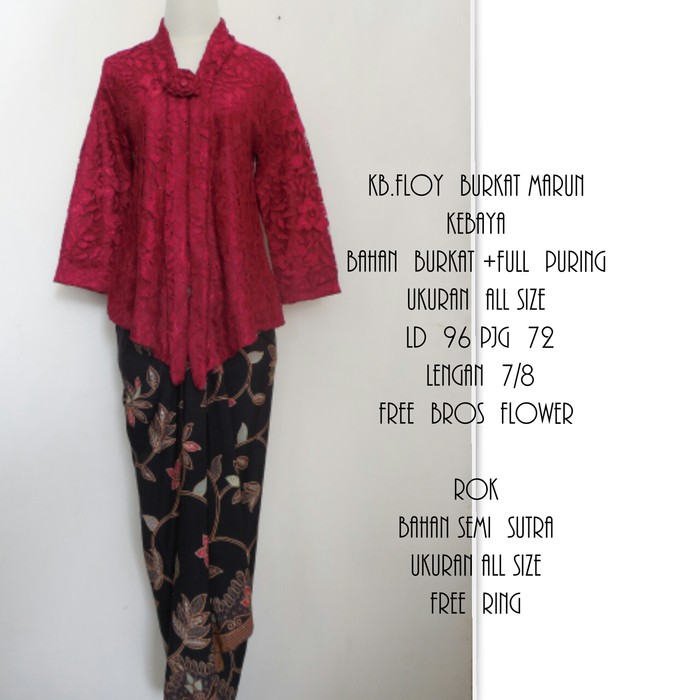 Kebaya Modern / Setelan Kebaya Brukat Putih dan Lainnya