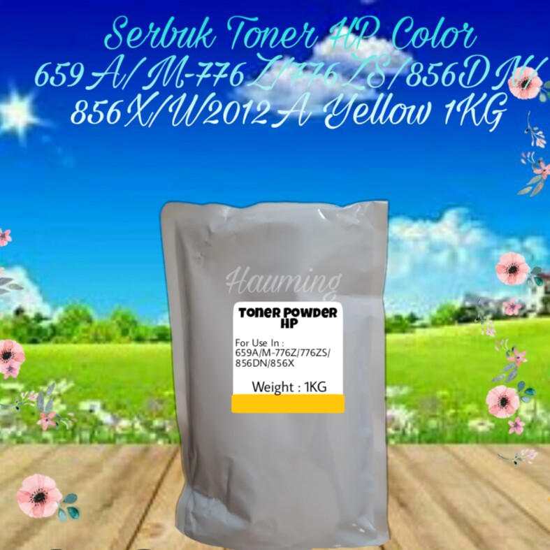 Serbuk Toner Powder Refill Color HP 659A M776 M856 M776ZS M856DN M856X W2012A Yellow 1kg