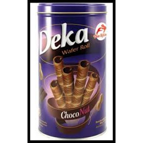 Deka Choco Nut Wafer Rolls Chocolate 360 gram