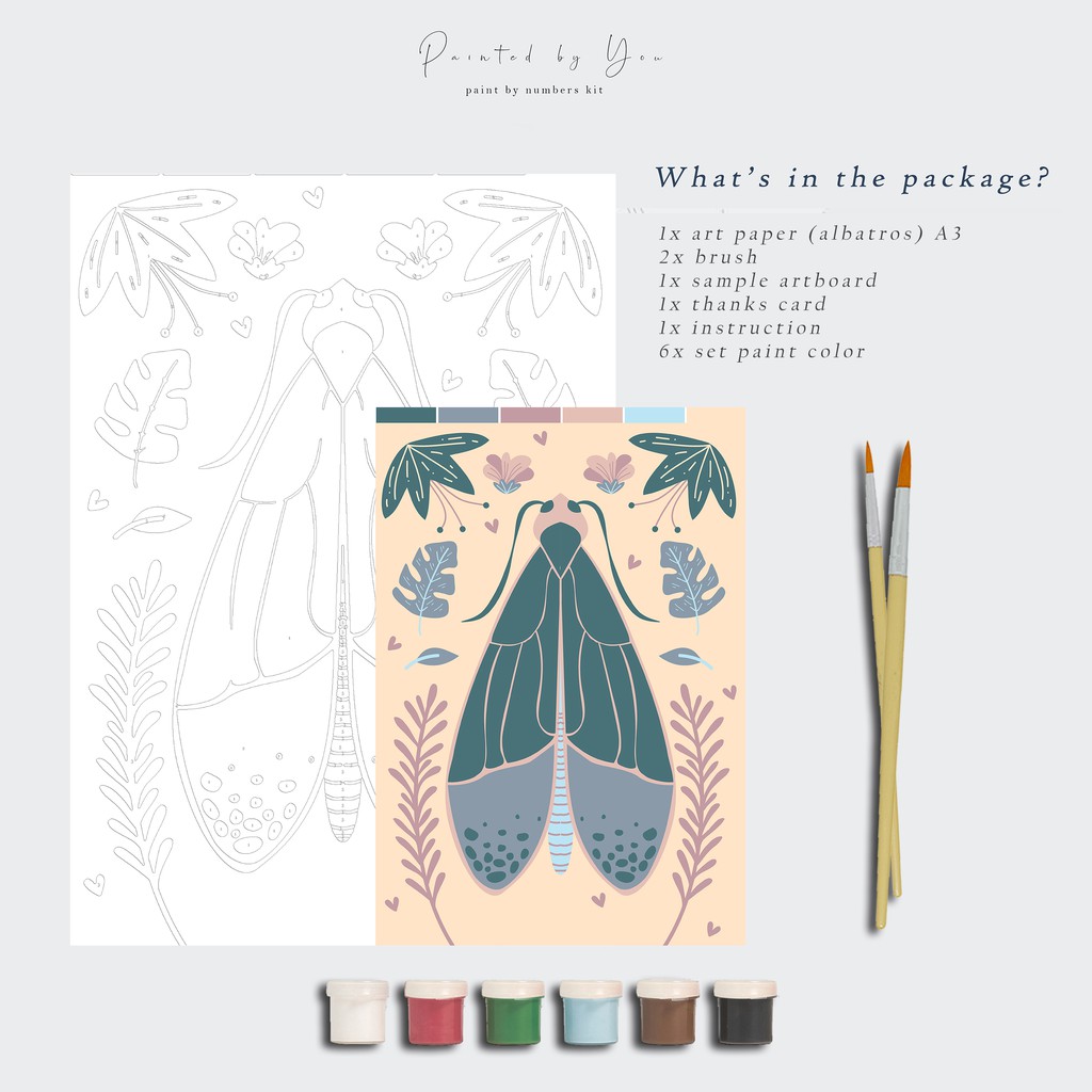

Paint By Number Kit A3, insect series E
