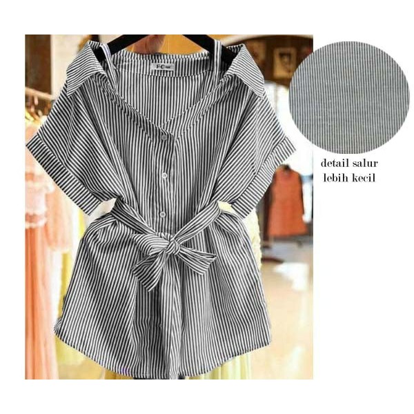 A-HEM WANITA/BAHAN KATUN SALUR/HEM STRIPE NIKEN
