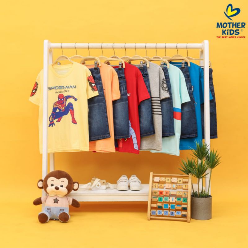 set short pants jeans tshirt spiderman