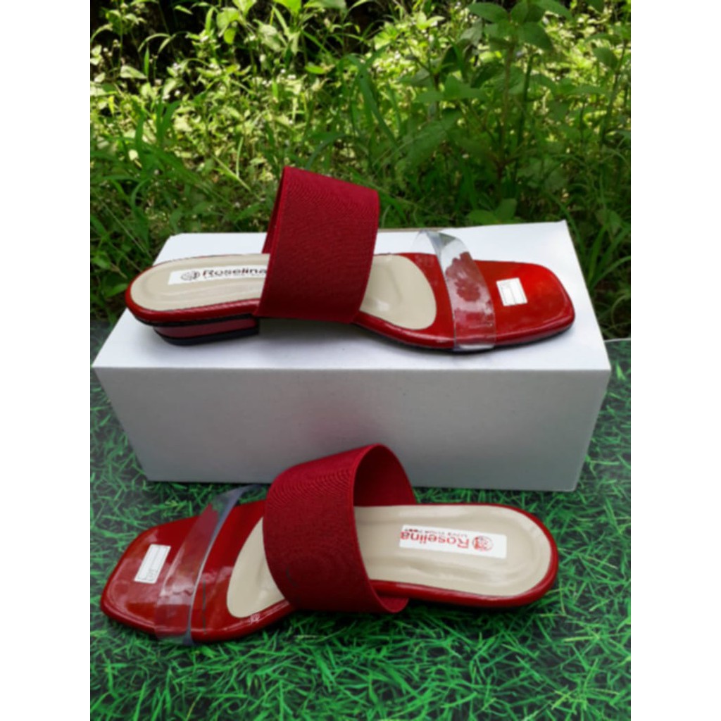 sandal heels flat wanita