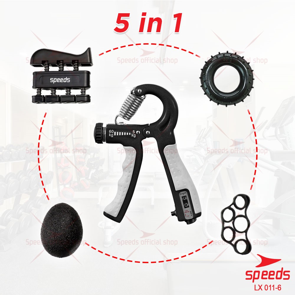 SPEEDS Handgrip Hand Grip 5-60Kg Alat Fitness Tangan Olahraga Gym Fitness 011-6
